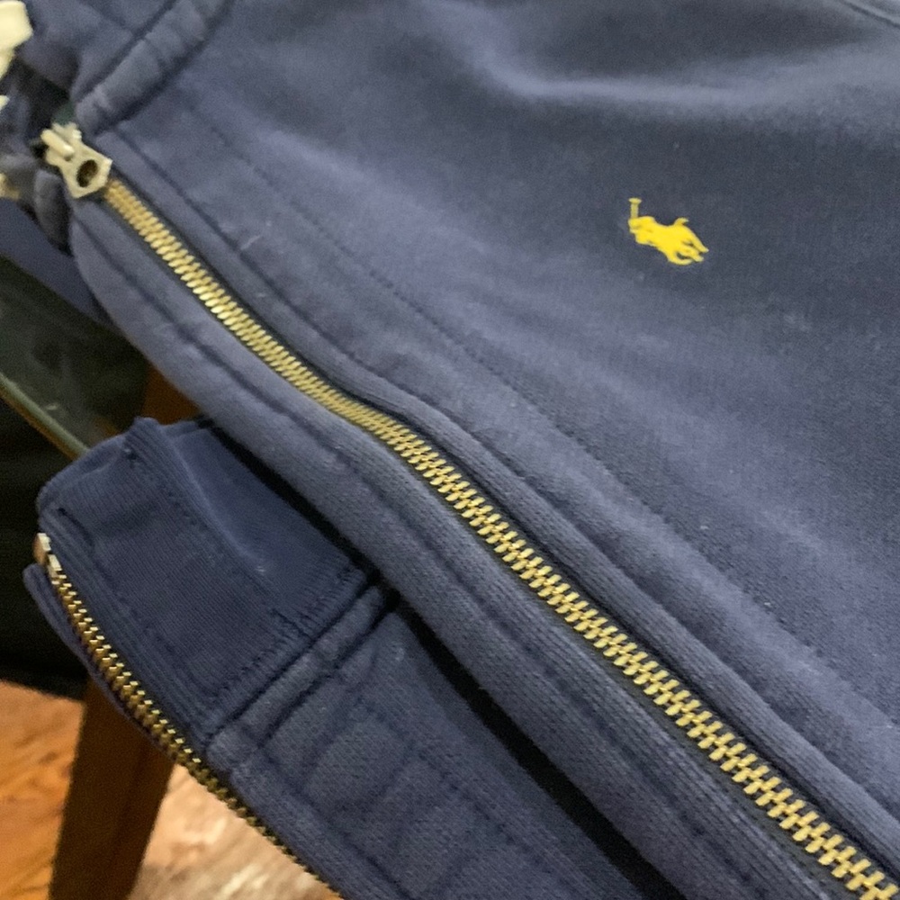 Polo Sweat suit hoodie and pants xxl navy blue in great condition
